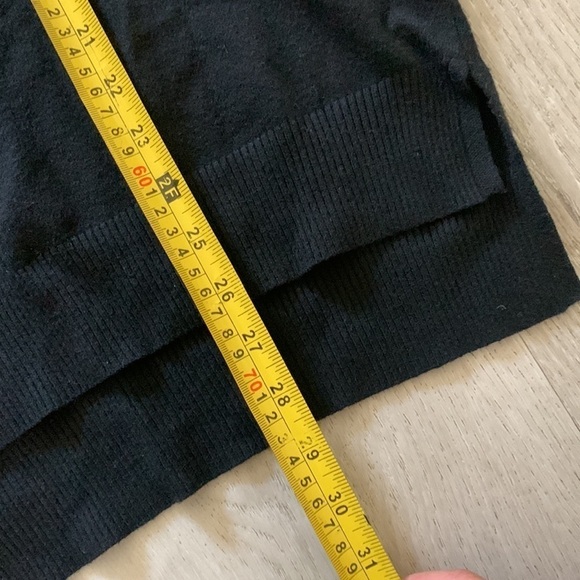 & Merci‎ Black v neck pullover Sweater Dress S NWT casual oversized Lagenlook - Picture 8 of 10